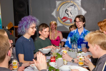 Bild från "Grøtzittning"